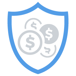 Triden Group Icon - Shield and Money
