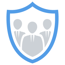 Triden Group Icon - Shield and Team